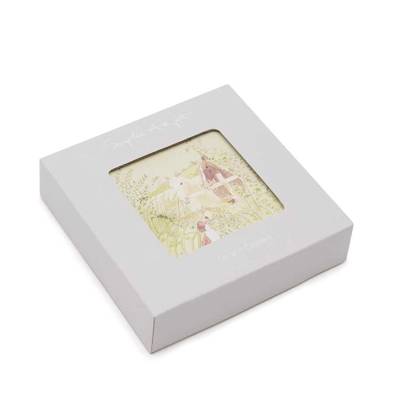 Sophie Allport Coasters - Set Of 4 - Farm Friends image number 2